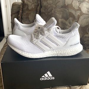 Adidas White UltraBOOST Size 10